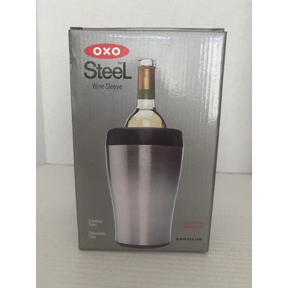 OXO Stainless Steel Wine Bottle Chiller Cooler Hot night Cool your wine